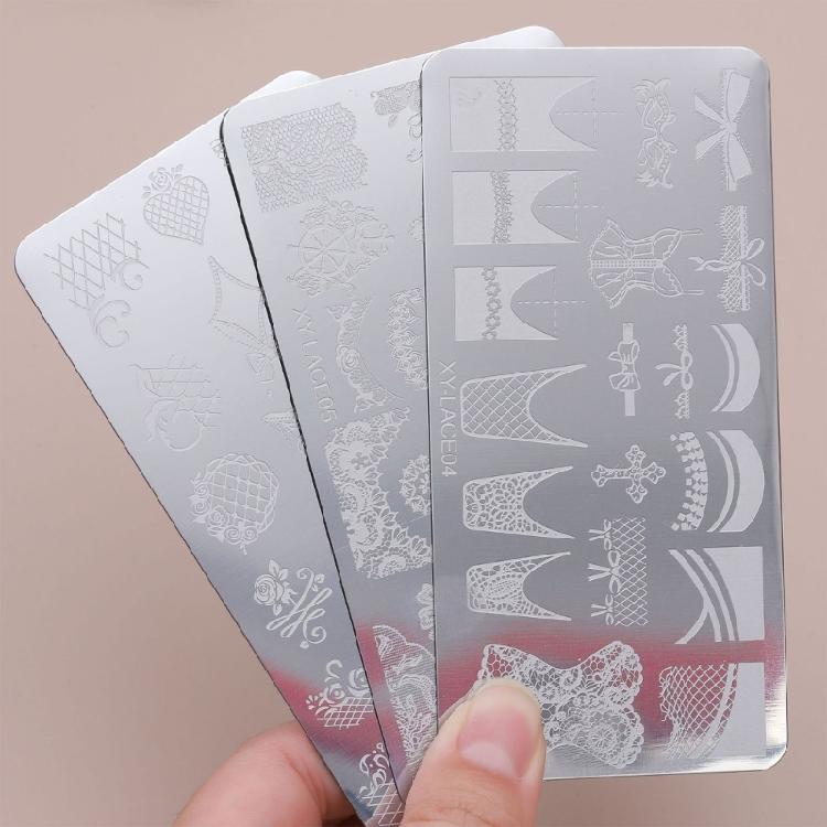 Nails Stencil Stamp Flowers Nails Stamping Templates French Nails Stamping Plates Nails Art Stencils for Nails Salon