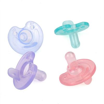Newborn Baby Soft Silicone Round Orthodontic Dummy Pacifier Teat Nipple Soother