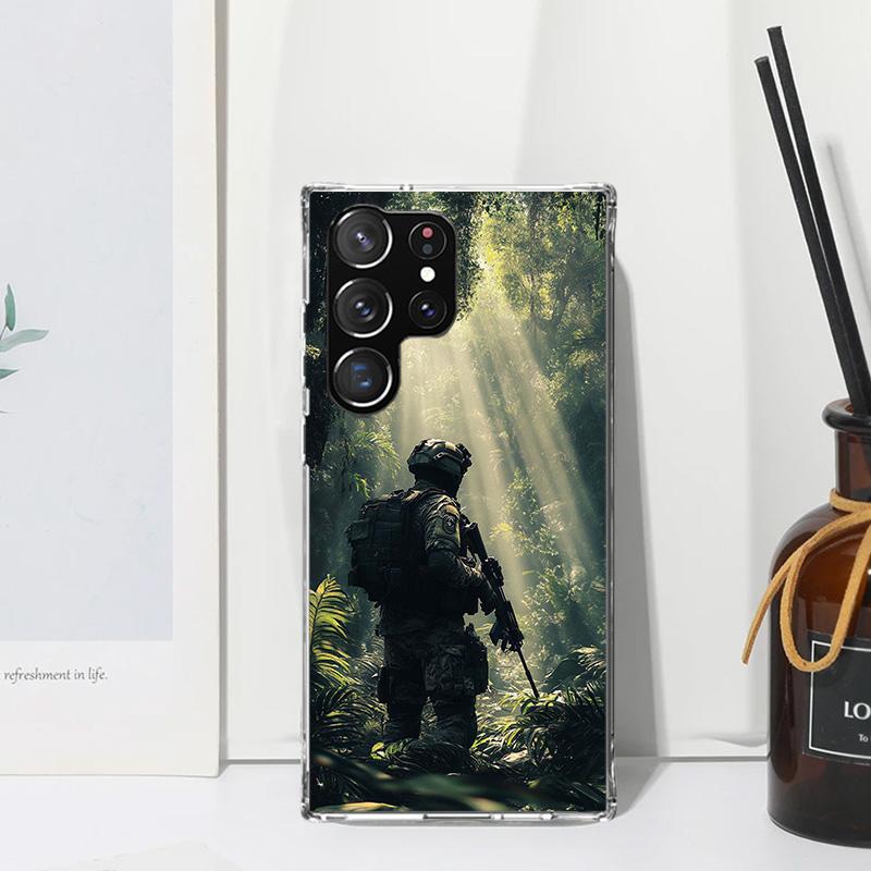 Military Army Special Forces Phone Case For Samsung Galaxy S26 S25 Edge S24 FE S23 S22 Ultra S21 Plus S20 + Art Fundas Back Cove