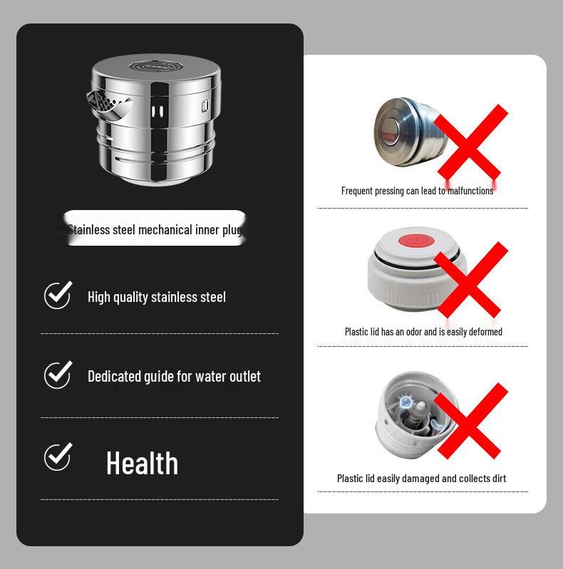 316 Stainless Steel Large-Capacity Thermos Flask for Outdoor Travel and Sports