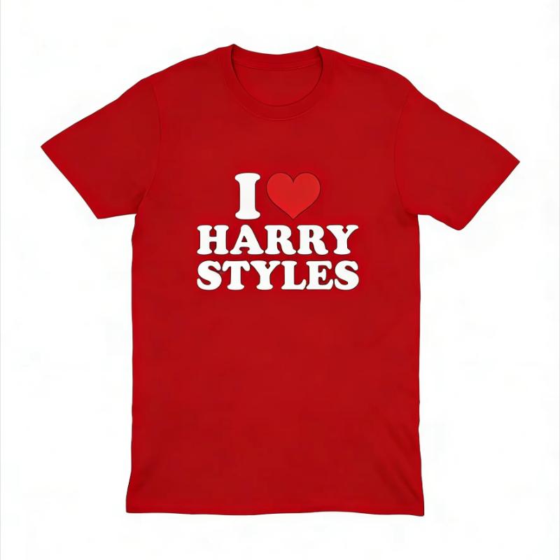 2026 New Love Harry Styles 100Cotton shirt unisex Y2k HighQuality Summer Unisexs Oneck Short sleeve graphic Tshirt fan gift