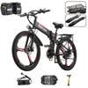 BURCHDA Vélo électrique pliant R3 pour adultes, VTT 26 pouces, Batterie lithium 48V, 12,8Ah, 1500W, 60 Km Vélo électrique