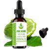 Aceite de Bergamota FCF Hierbas Puras (Bergamia cítrica) Aceite esencial puro y natural de grado terapéutico de plástico con gotero