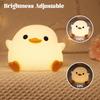 YuanDian Dodo Duck LED Night Light - Cute Silicone Duck Lamp for Bedrooms, Living Room - Rechargeable, Touch Sensor Bedside Table Lamp