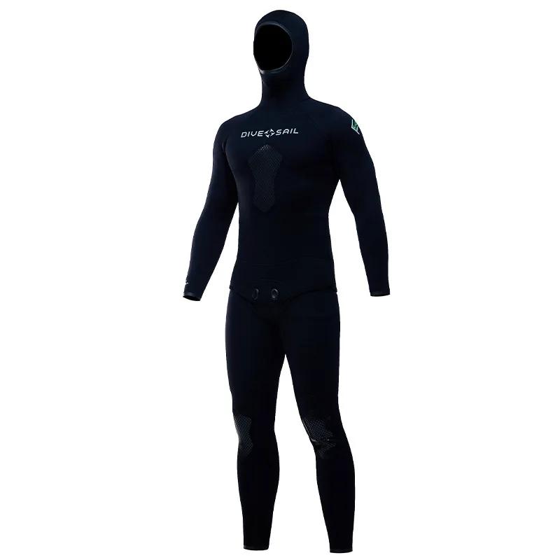 Diving Suit 357MM Free Diving Outdoor Neoprene Hunting Fishing Suit CR Split Warm Deep Snorkeling Wetsuit Suit