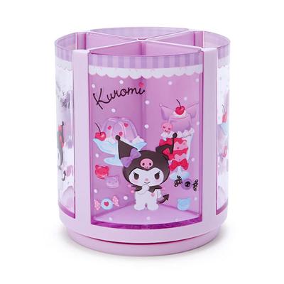 Sanrio Sanrio Pen Stand Purple Purple Plastic Kuromi KUROMI 360 Degree Rotation Pen Stand Pen Holder Cosmetic Makeup Brush Tulle Pet Character 213179