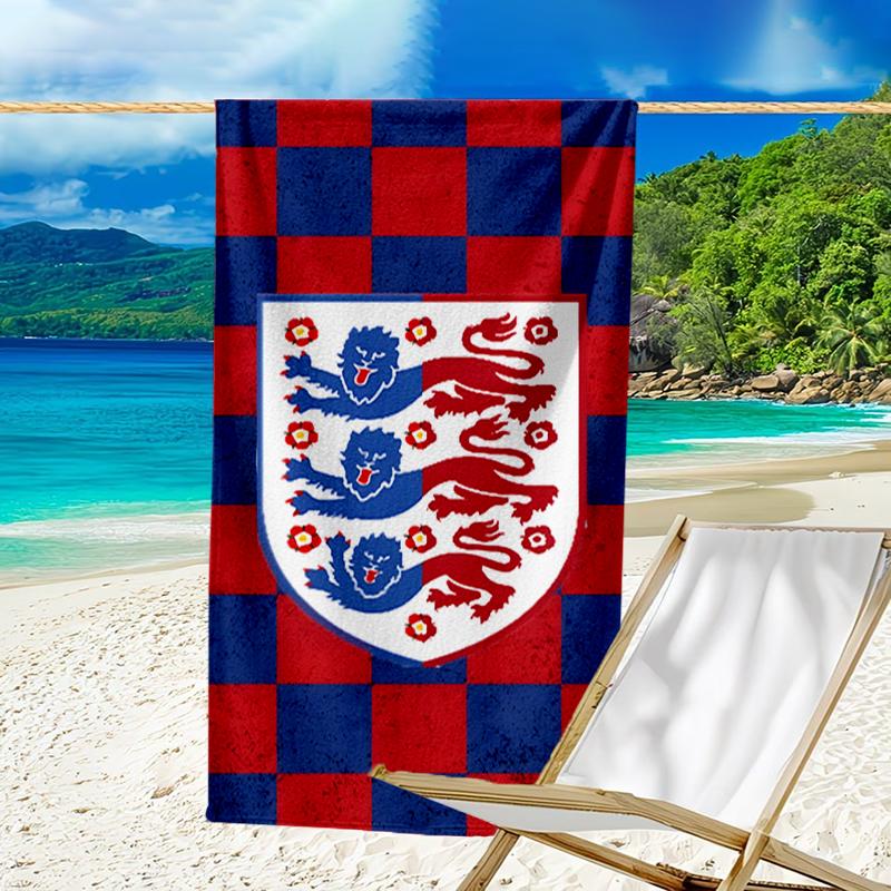 EnglCoat Of Arms Beach Towel - Soft, Absorbent Microfiber, Lightweight, Ideal for The Beach, Parties, Travel, Camping fan gifts