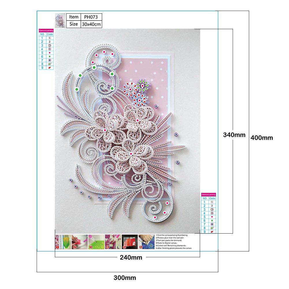 5D Partial Special Shape Drill Diamond Mosaic Flower Plants Series Rhinestone Draw Home Art Crafts Mosaic Art Decoration