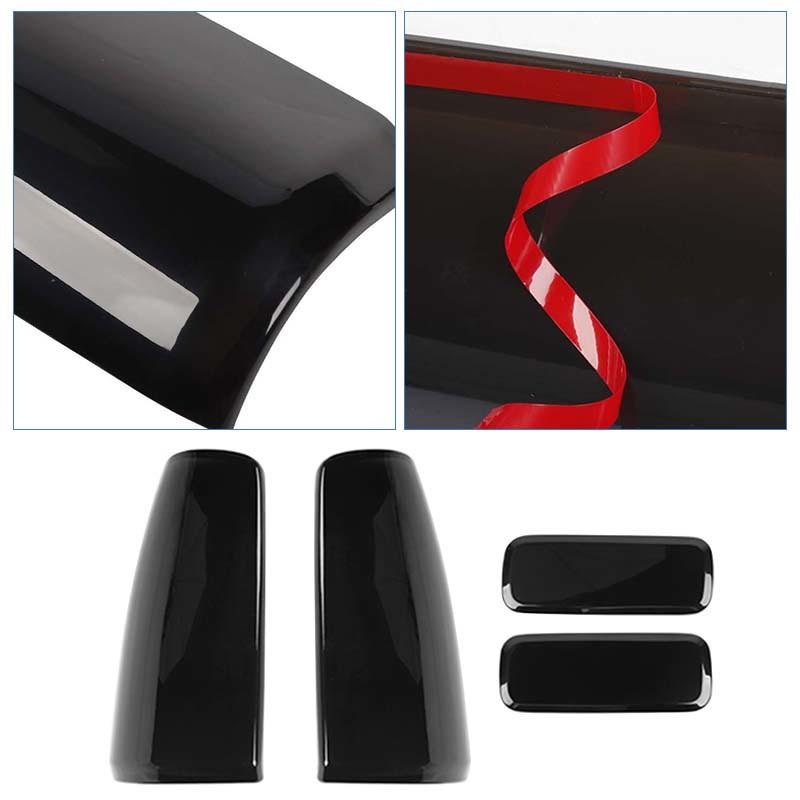 Car Rear Fog Lampshade Cover Lamp Protective Decoration Taillight Cover For Suzuki Jimny 2007-2017 Smocked Black Car Exterior Accessories