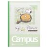 Sunstar Stationery Snoopy Canvas Notebook Dot A Ruled Snoopy Classic S2691590 5-Pack
