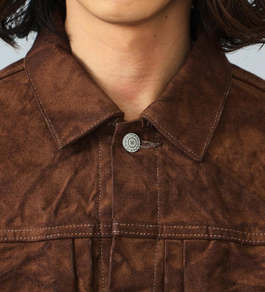 Edwin 505Z Duck Made in Dark Brown Jacket, Heavy-Duty Fabric, Japan, Men's,