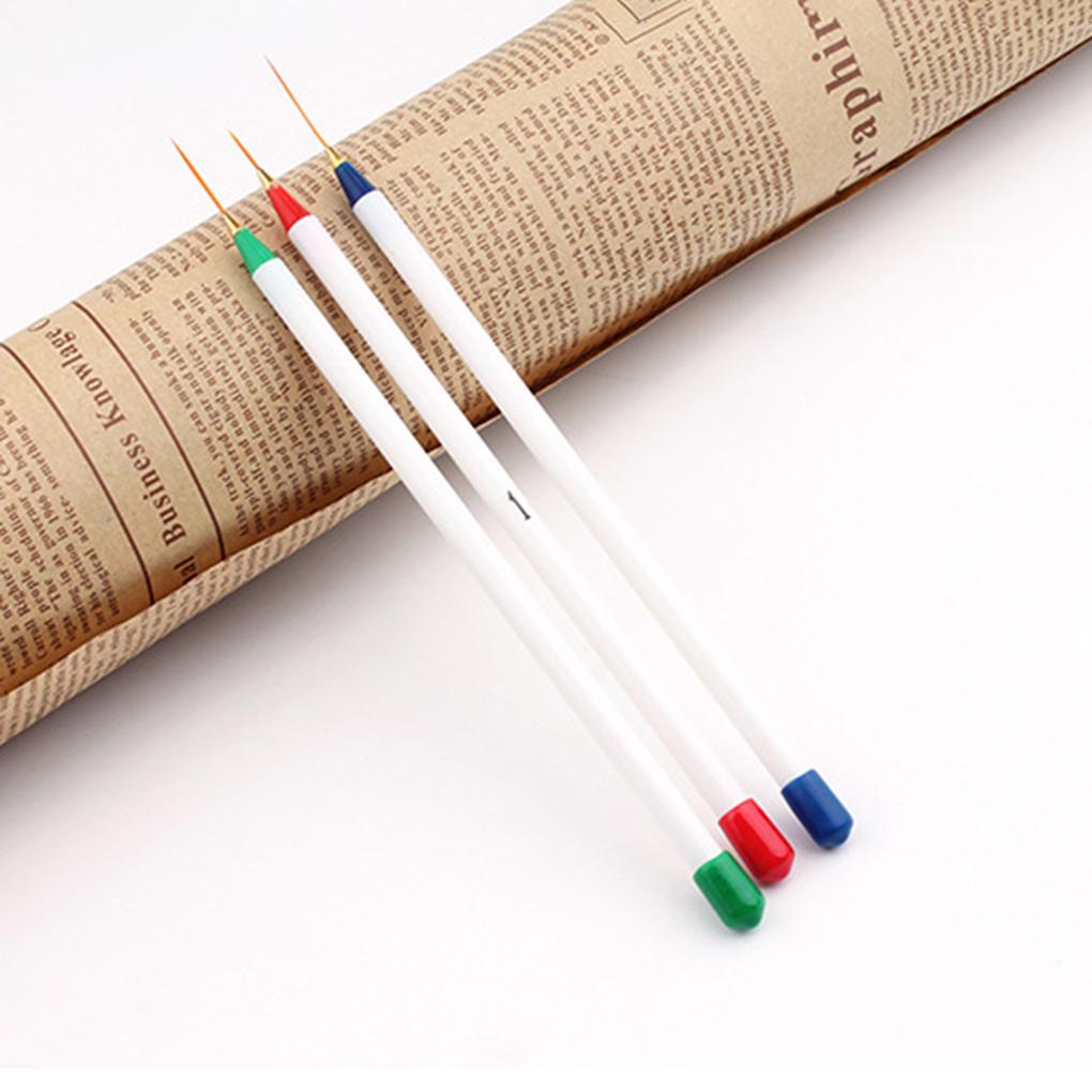 Hot Sale 3pcs/ Set Women DIY Drawing Painting Striping Plastic Pull Line Pens Brush Kit