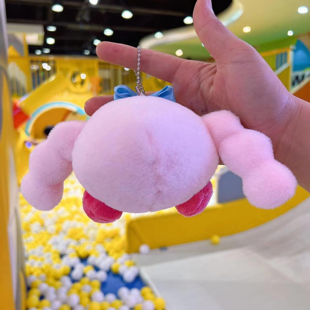 Adorable Kirby Plush Pendant Charm - Small Stuffed Cartoon Figurine
