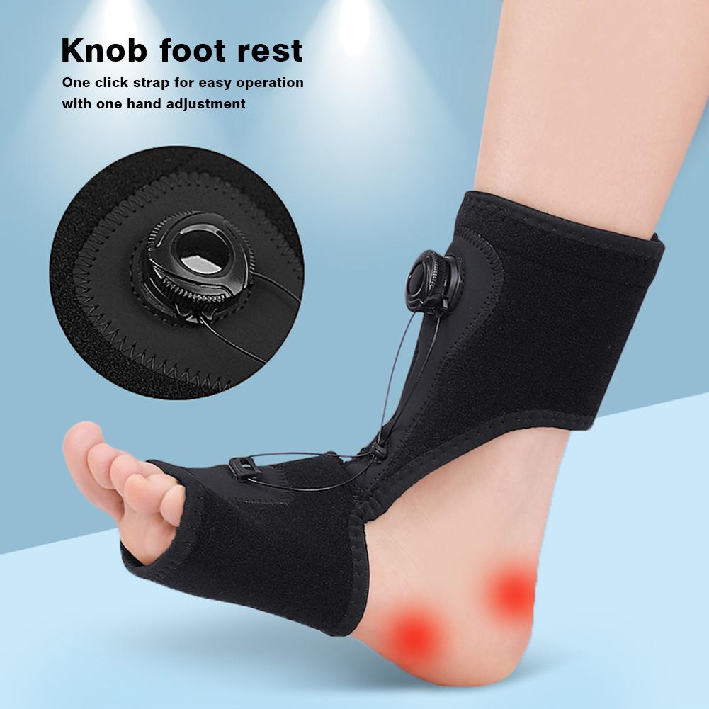 1pc Plantar Fasciitis Night Splint Foldable Ankle Support Brace Adjustable Lightweight Men Women for Foot Pain Relief