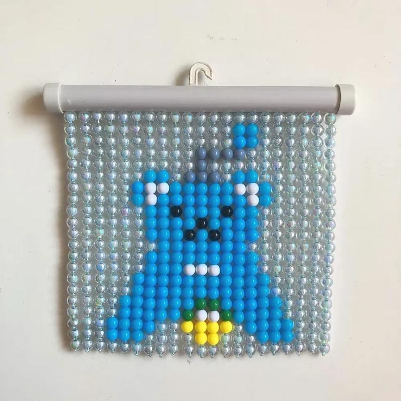 Cartoon Panda Hanging Beads Ornaments Handmade Cat Crafts Wall Art for Girls Room Decor Creative Wall Decoration Trendy 2025