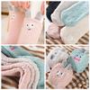 Sandy Ting Thick Fluffy Winter Cute and Short Socks for Sizes Monster "5-Pair Set" Women's Socks, Warm, Sleeping, 22-25cm (Cute Design)