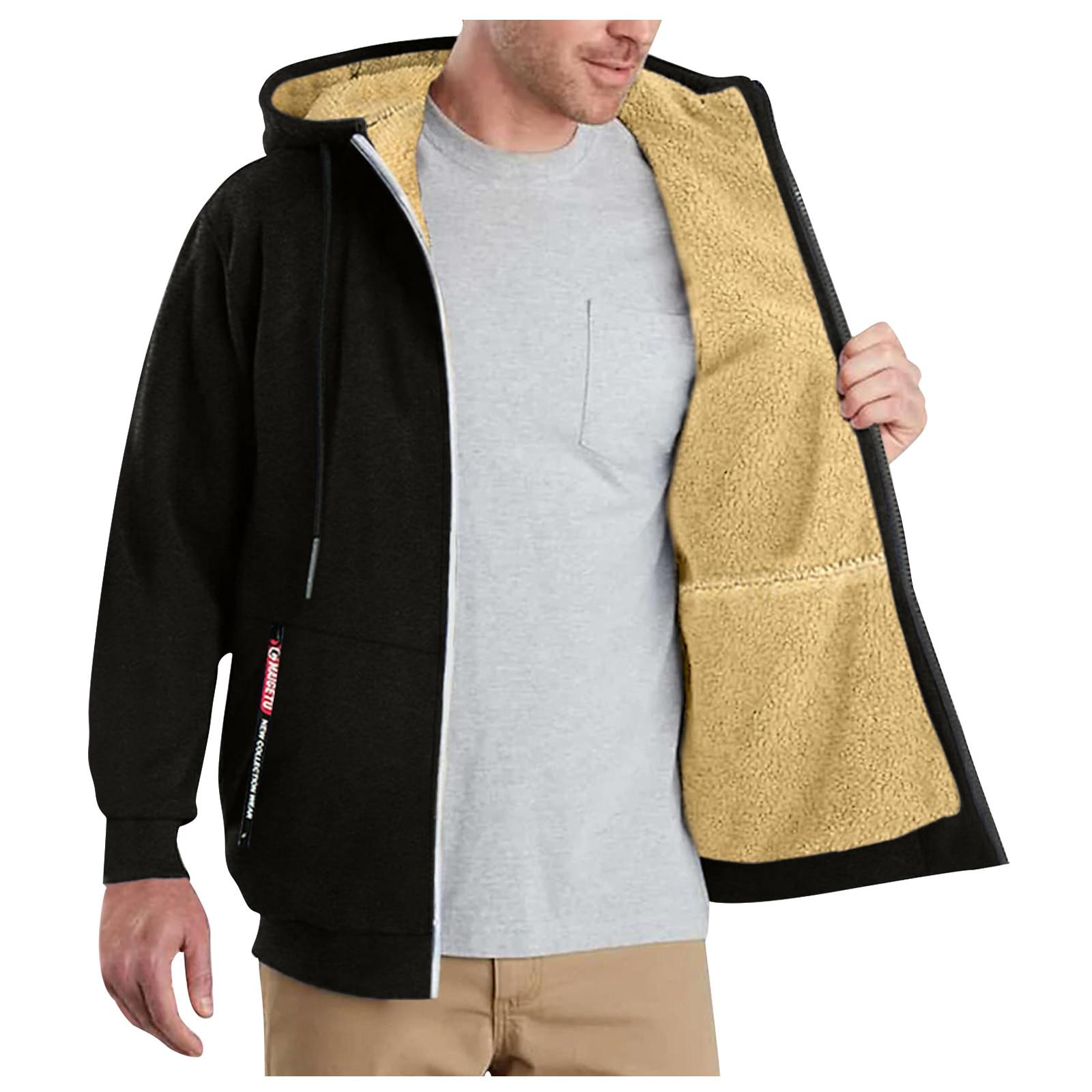 

Мужская повседневная камуфляжная спортивная толстовка с длинным рукавом на молнии с капюшоном, куртка, пальто M чёрный