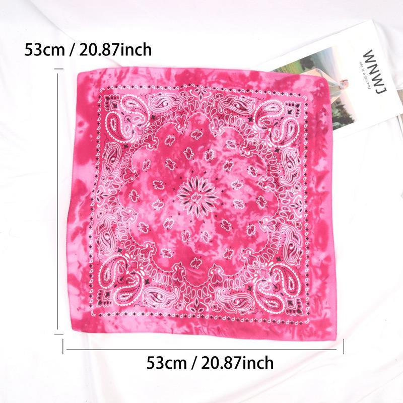Mode Unisex Damen Herren Bandana Haarband Cowboy Herren Biker Sport Kopfbedeckung Handgelenk Haarband Einseitiges Kopfband Schal Paisley