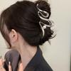 Faux Pearl Hair Claw Clip Elegant metall hårnål Unik robust minimalistisk hårnål for tynt hår halvt oppe frisyrer
