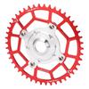 Aluminum Alloy 46T 104 BCD Chainring and Adapter Replacement for Tongsheng Mid Drive Motor Red