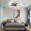 Ceiling Fan Light Modern Double Layer LED with remote control and APP ceiling led lighting fan Bedroom Living Room Dining Room