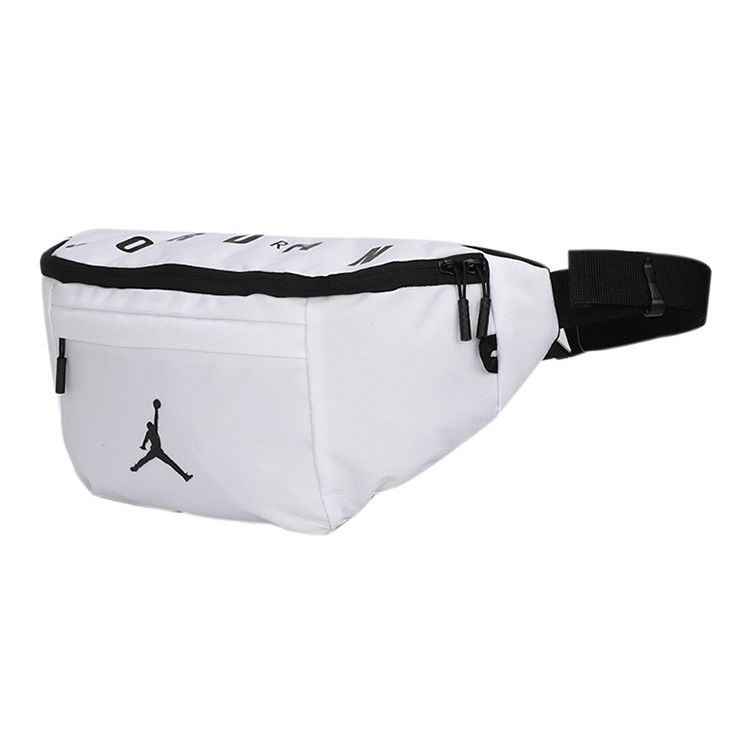 Jordan Haddad Brands Klassische Große Kapazität Polyester Umhänge-Hüfttasche Unisex Taschen Weiß JD2123012GS-002