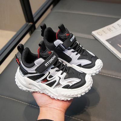 Male and Female Students 2025 Spring New Sports Shoes Children's Shoes Girls Breathable Mesh Running Dad Shoes Middle and Old Children