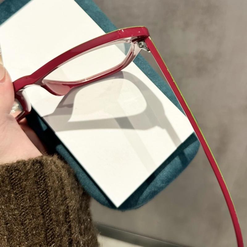 Fashion Cat Eye Color Blocked Presbyopia Glasses Simple Versatile Fashionable Polygonal UV Resistant Sunglasses Diopter To +4.0