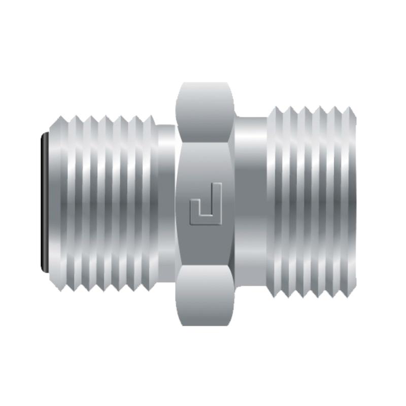 Straight hydraulic connector 9/16" M12x1.5 315bar