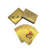 Cartas de juego de lámina dorada nuevas en stock transfronterizas, cartas de juego de PET, impermeables, resistentes a la flexión, mago creativo al por mayor