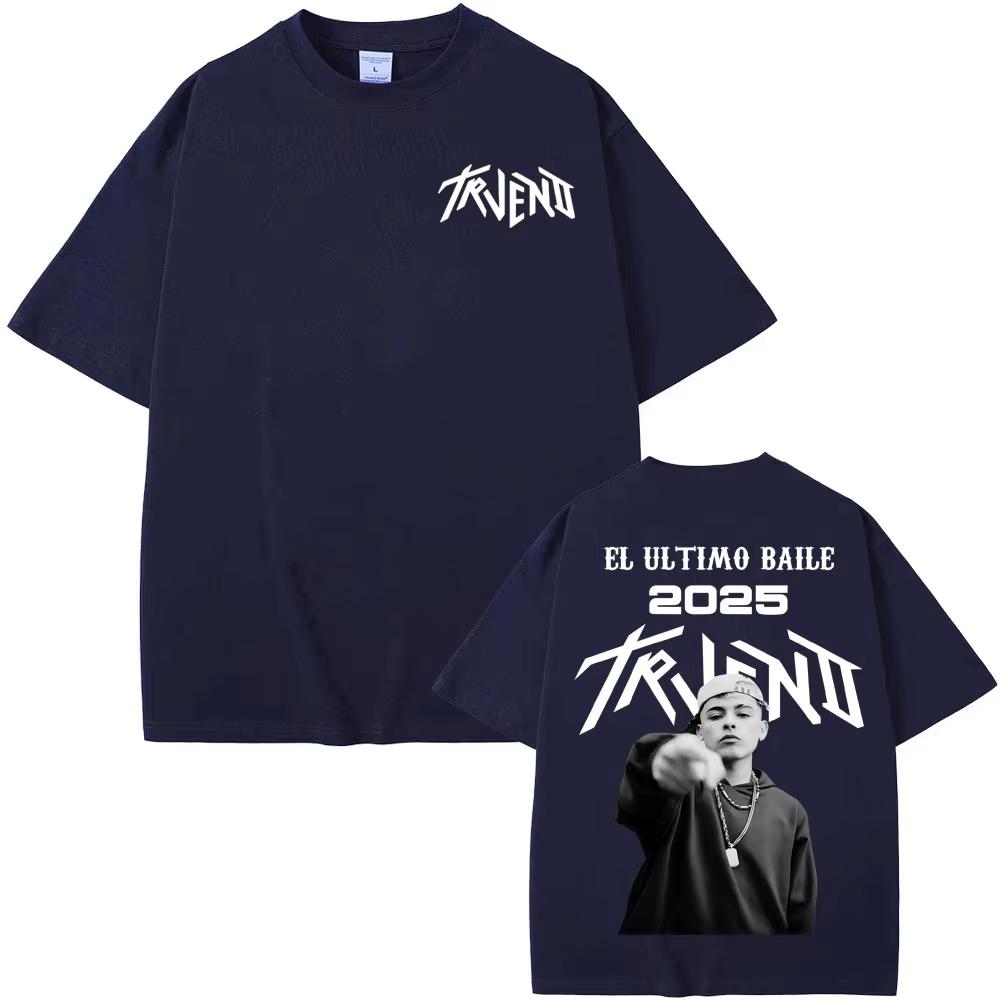 Rapper Trueno El Ultimo Balie 2025 World Tour T Shirt Men's Clothing Fashion Hip Hop Street T Shirts Casual Women Cotton T-shirt