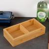 Bamboo Wood Divided Snack Serving Tray