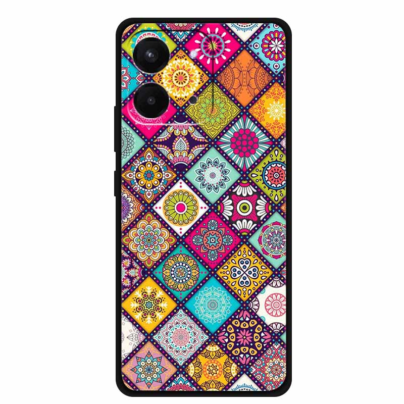 Per Custodia Redmi 15C 5G Lusso Morbido TPU Custodia per Telefono su Xiaomi Redmi 15C Modello Geometrico Cover Antiurto Silicone Antiscivolo Coque