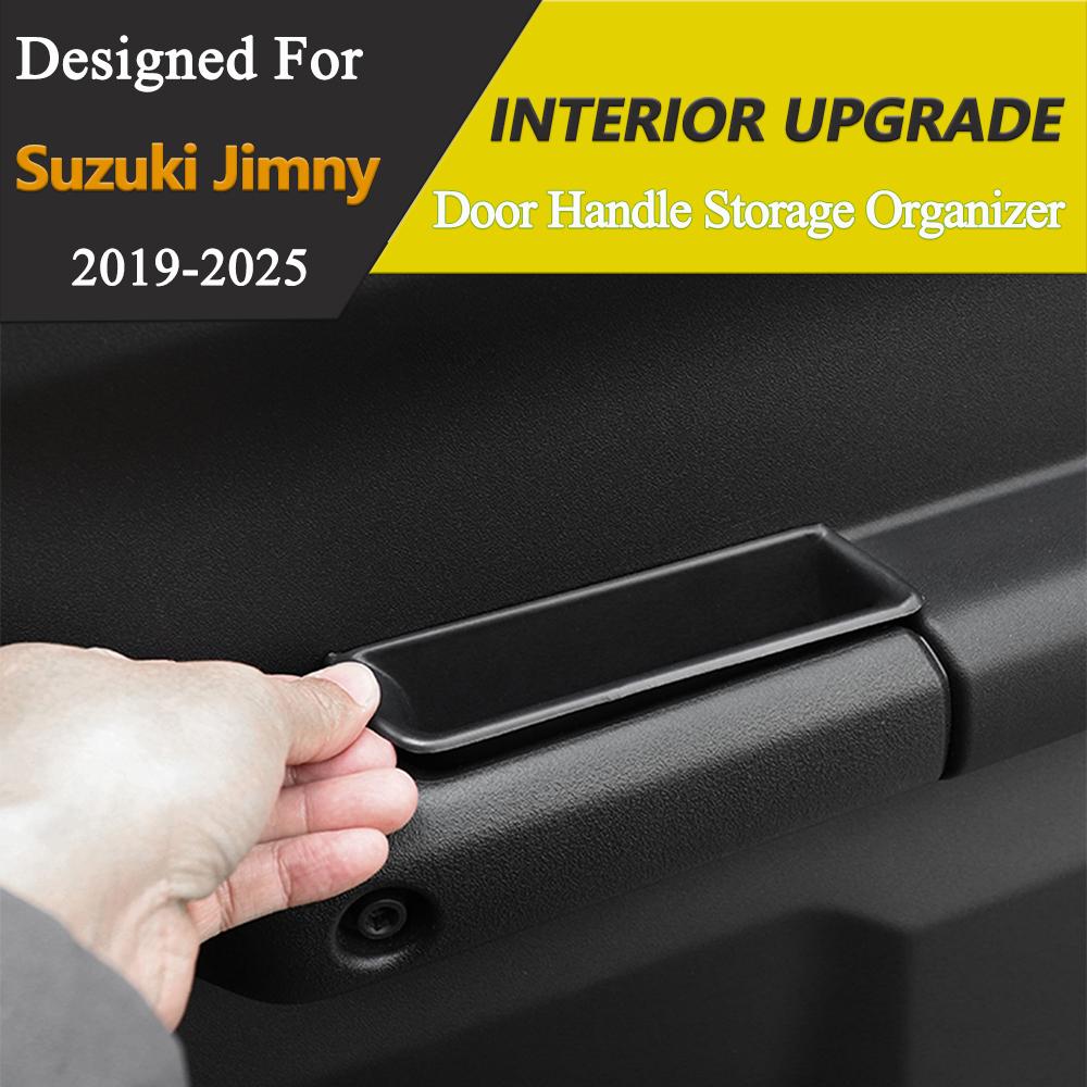 Door Handle Grab Storage Box for Suzuki Jimny 4-door 2019 2020 2026 2026-2026 4pcs Car Interior Accessories Stowing Tidying