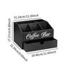 Coffee Station Organizer for Counter Coffee Bar Decor Farmhouse Countertop 2 Layer Storage Basket for Kitchen Coffee Bar Office
