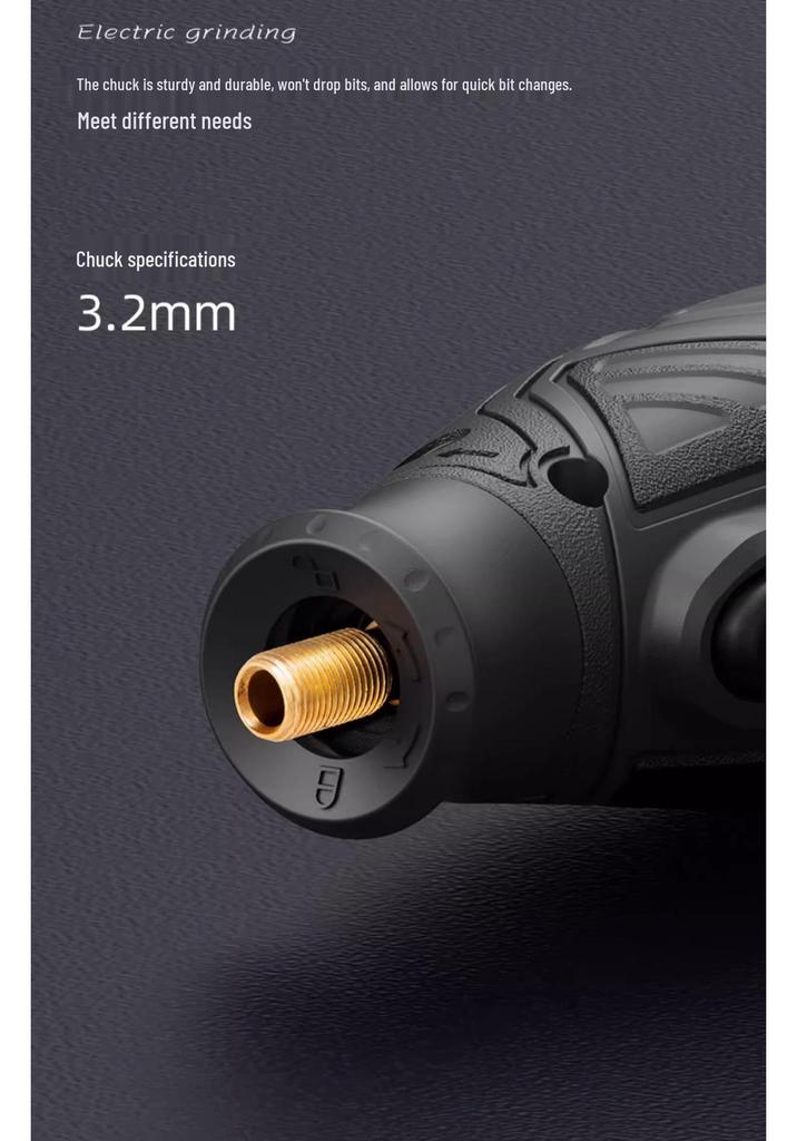 Deli Electric Grinder & Screwdriver: Mini Wood Carving, Jade Cutting, Handheld Drill for Grinding & Polishing.