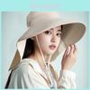 Summer Outdoor Sun Hat With Large Brim Uv Protection For Hiking And Fishing Enthusiasts