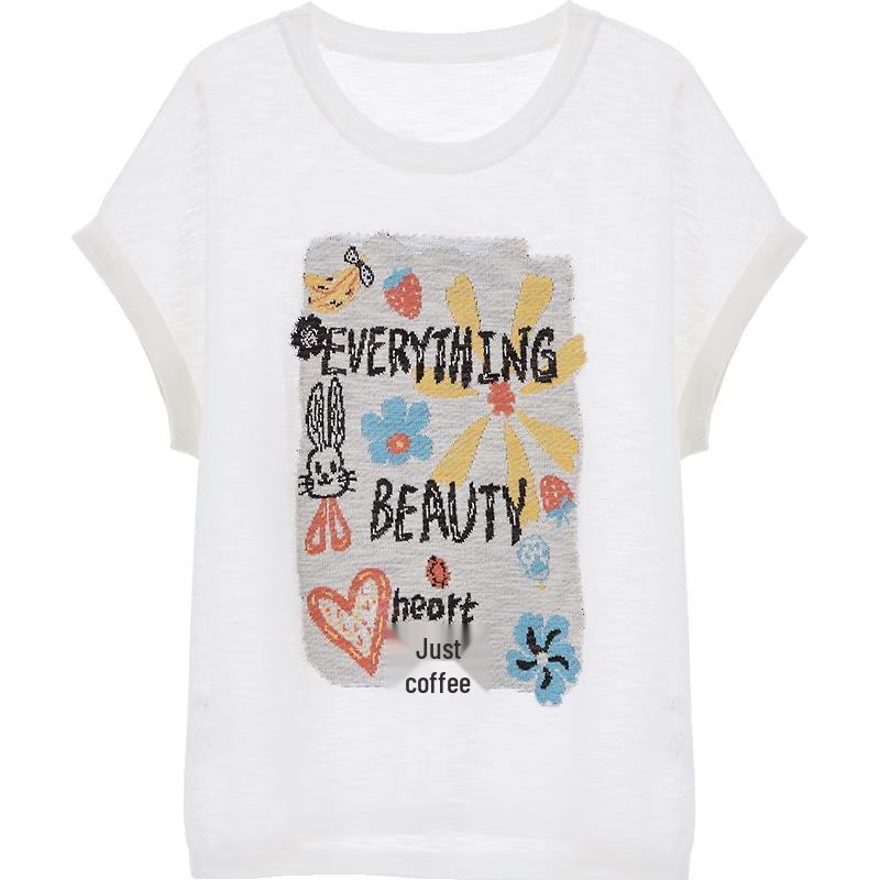 Betu Women s Resort Print Knit Short Sleeve Top S