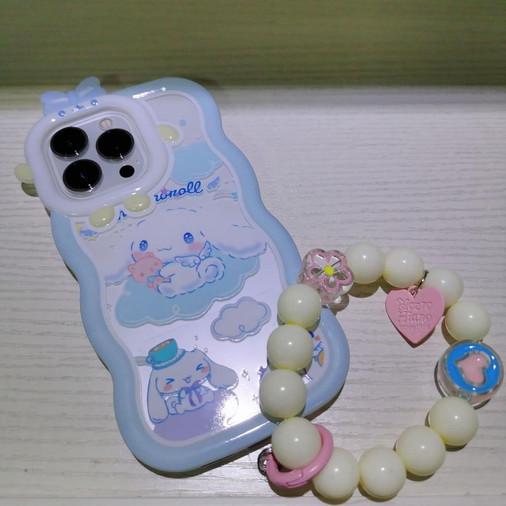 Applicable To Apple 14 Wave Monster Bracelet Mobile Case IPhone 15 Yugui Dog 13 Stand Protection Case New Model