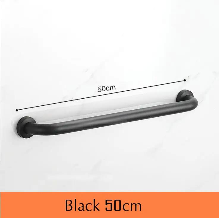 Bathroom bathtub black stainless steel armrest toilet handle Grab bar toilet elderly accessibility railing