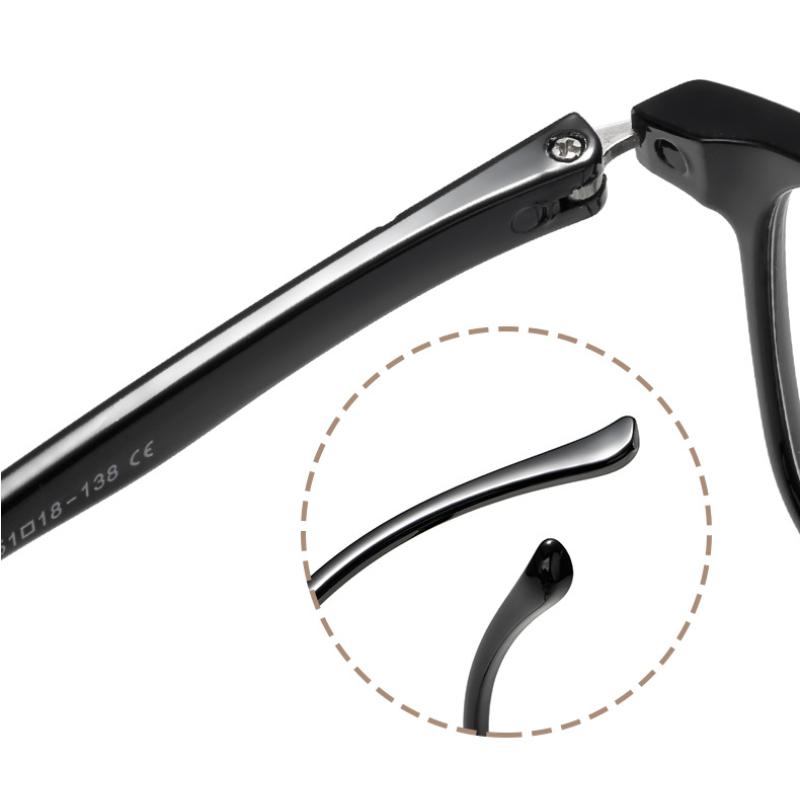 Mens Myopia Glasses HD Reading Glasses Black Clear Frame -50 To -300 For Nearsighted Men