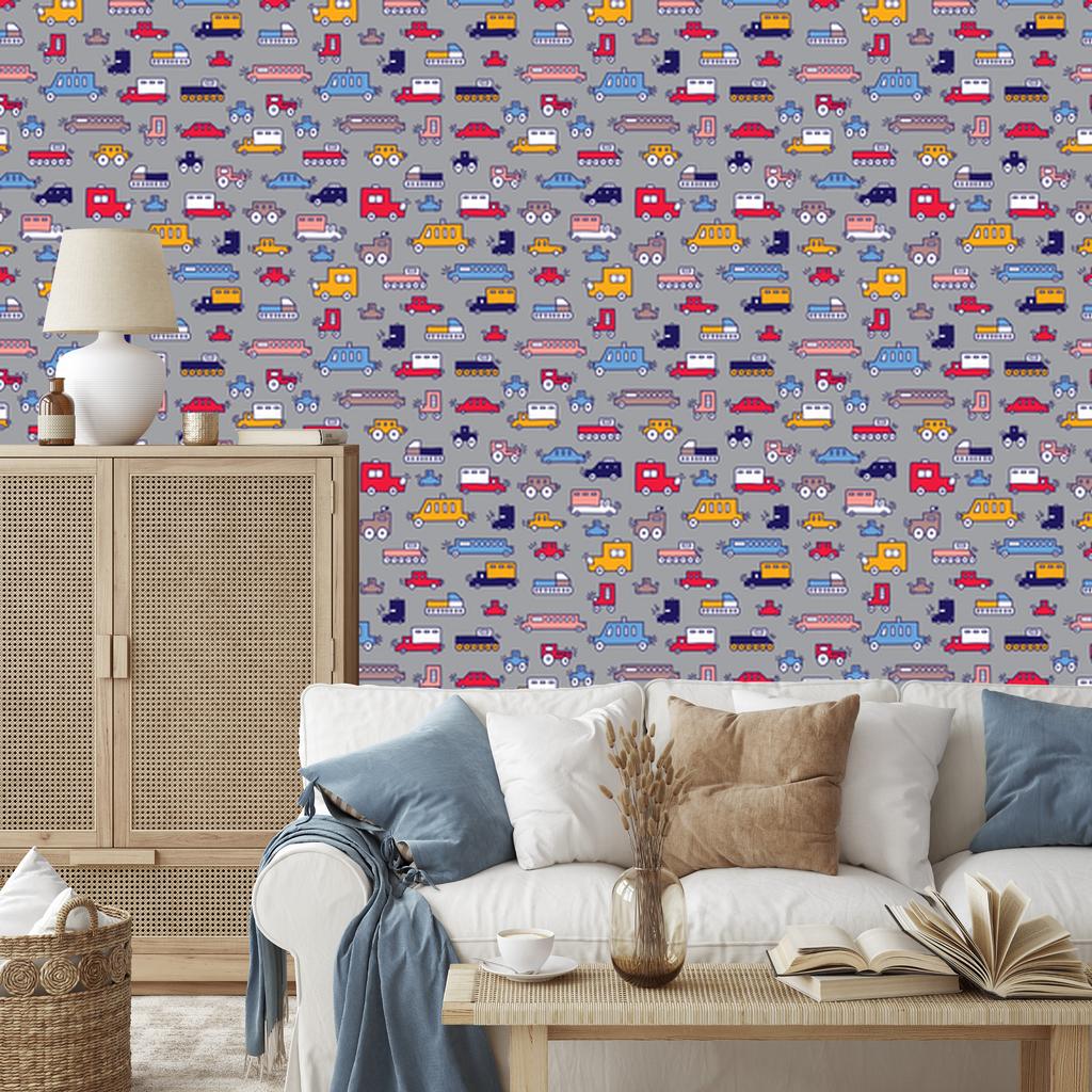 Colorful Cars Wallpaper for Living Room and Bedroom 50x1000