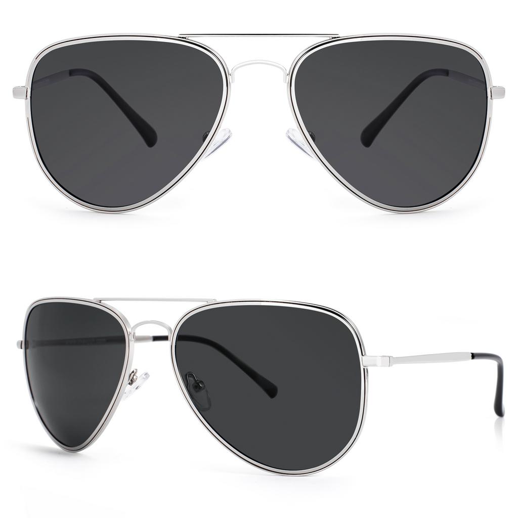 MAXJULI Aviator Sunglasses for Big Heads Men Women Fashion UV Protection 8123