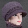 Hat Female God Mother Knitted Wool Hat Grandma Piled Thick Warm Elderly Cold Cotton Hat