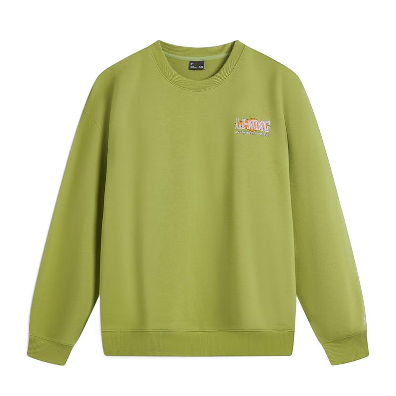 Li-Ning Unisex Retro Logo Print Crewneck Sweatshirt AWDV373