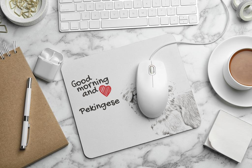 Pekingese, Pekinese, Peke - mouse pad with print, personalized dog-themed mouse pad, unique gadget for an office worker by Art-Dog brand