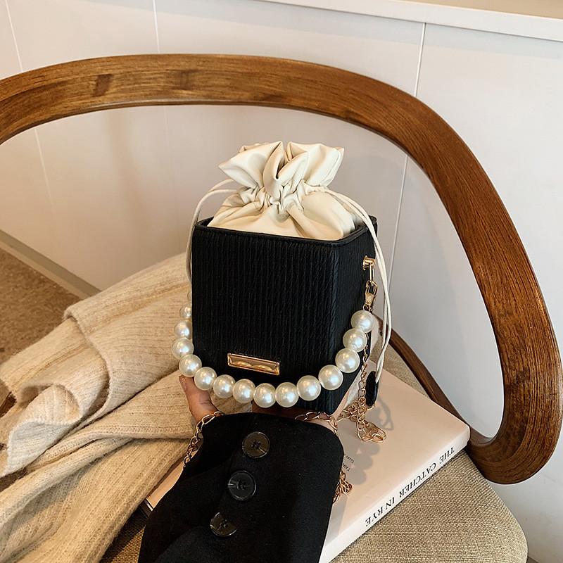 Chic And Stylish New Autumn Bucket Bag In Khaki Pink Black White And Brown For Women