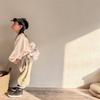 Kids Korean Style Solid Color Long Sleeve Crew Neck Sweatshirt Base Layer Top