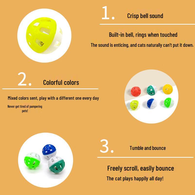 Wutuomao Hollow Bell Ball Cat Toy