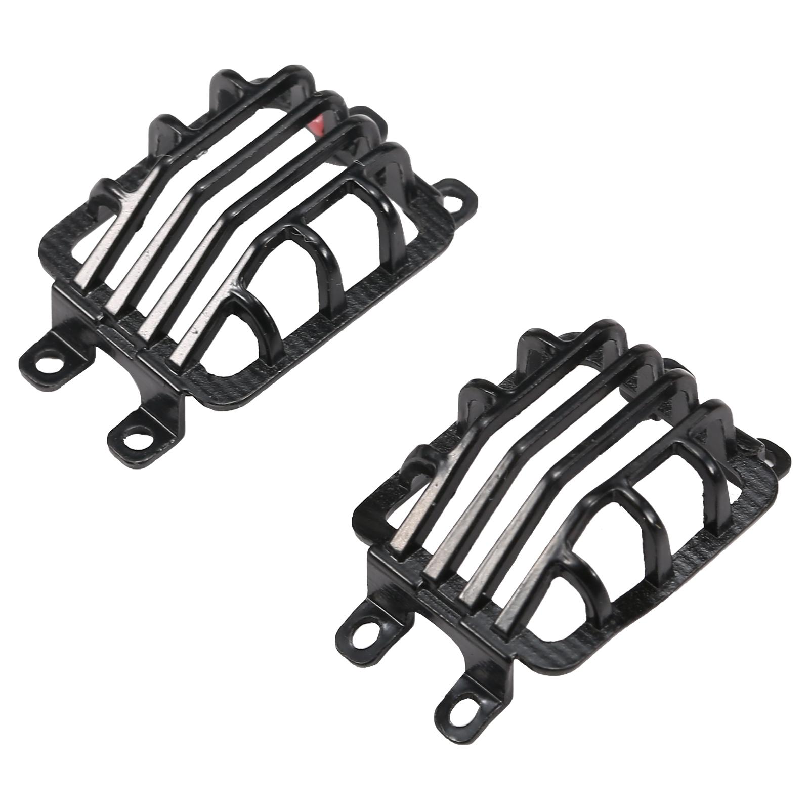 

RC Car Steel Rope Metal Front Rear Light Cover Protective Shell Compatible with TRX 4 TRX 6 4X4 6X6 G63 G500 чорний